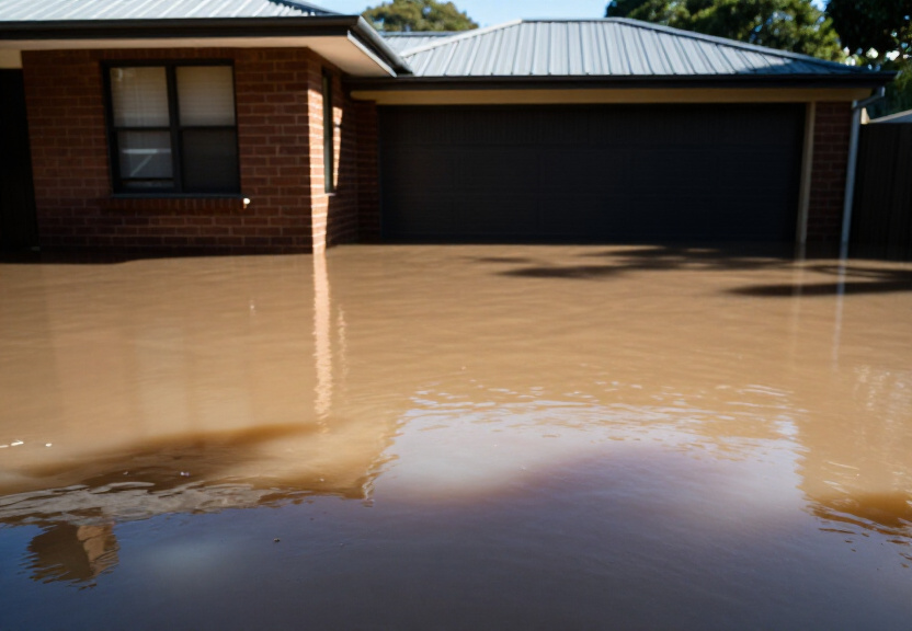 Before and After Flood Repair in Willoughby